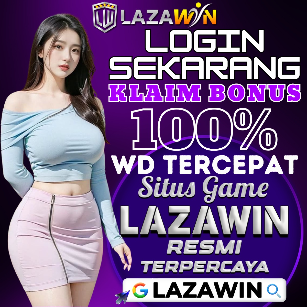 Login LAZAWIN Sekarang! 🕹️ Dapatkan Bonus 100% untuk Deposit Pertamamu! image 1